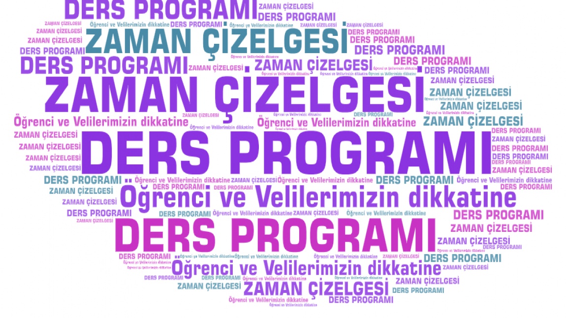 S N F Ders Program Ve Okul Ders Zaman Izelgesi